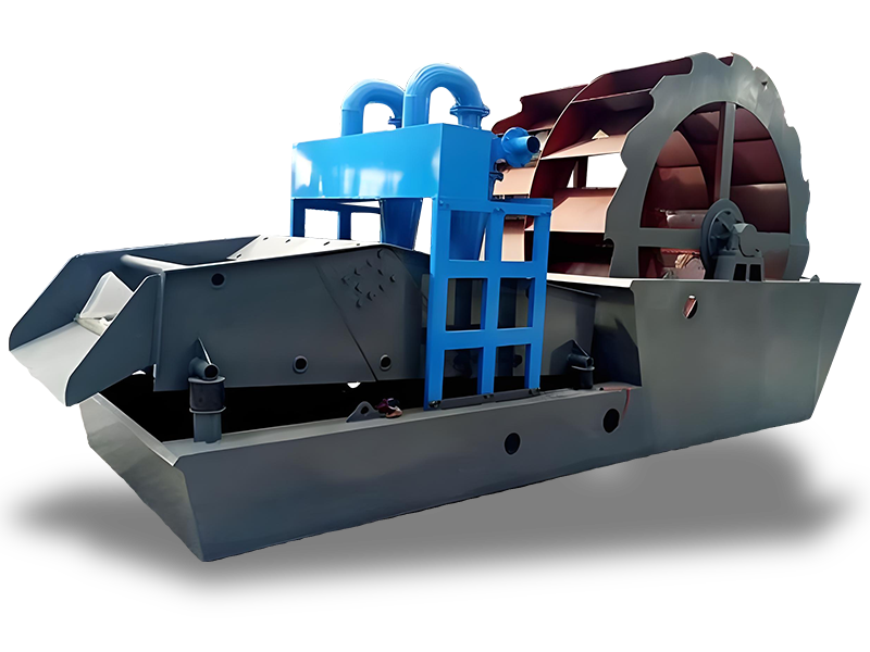 water wheel sand washing and dewatering machine